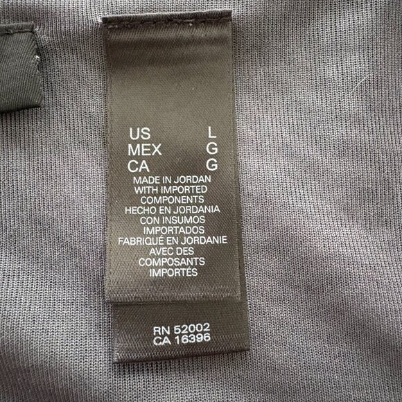 Axcess by Liz Claiborne Floral Abstract Print Short Sleeve Top Size Large EUC - Picture 7 of 11